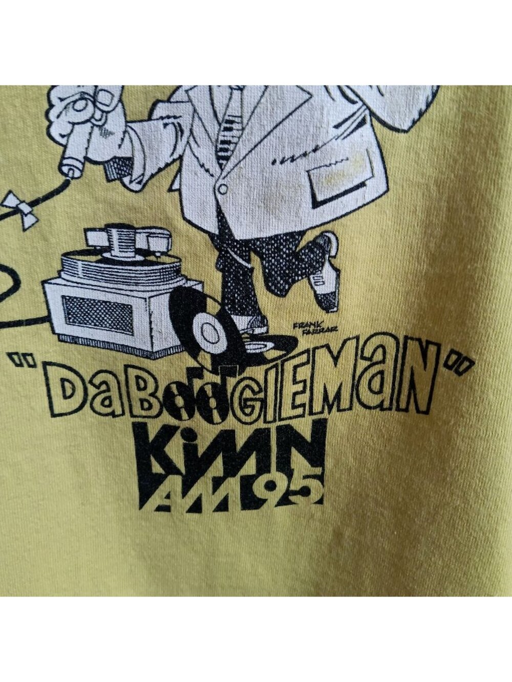 Vintage T-shirt XL Single Stitch Denver "Da Boogieman" Mickey Froid DJ KIMN AM95